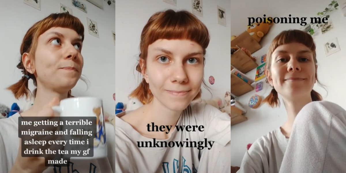 TikToker Thinks It's 'Romantic' That Her Partner Unknowingly Poisoned Her Tea Woman Finds It Romantic That Her Partner Poisoned Her Tea
