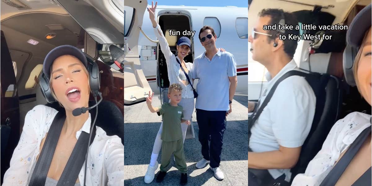 A woman takes a Key West trip on her and her husband’s private plane with their son.