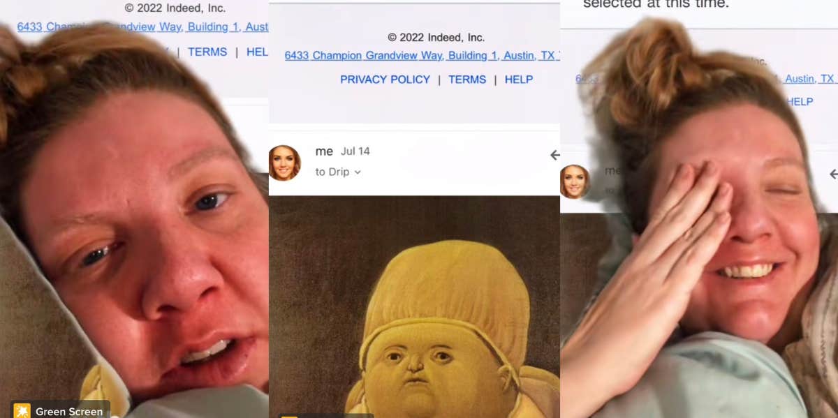 Woman Sends Meme In Response To Rejection Letter woman lands job interview