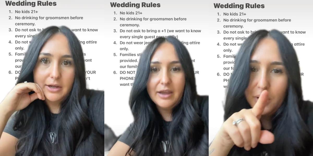 Woman Called 'Bridezilla' After Listing Rules She Had Implemented For Her Wedding Guests Rachel Romano