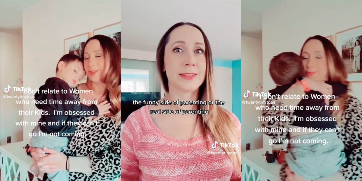 Mom Says She 'Can't Relate' To Women Who Need Time Away From Their Kids Because She's 'Obsessed' With Hers Amanda Melrose