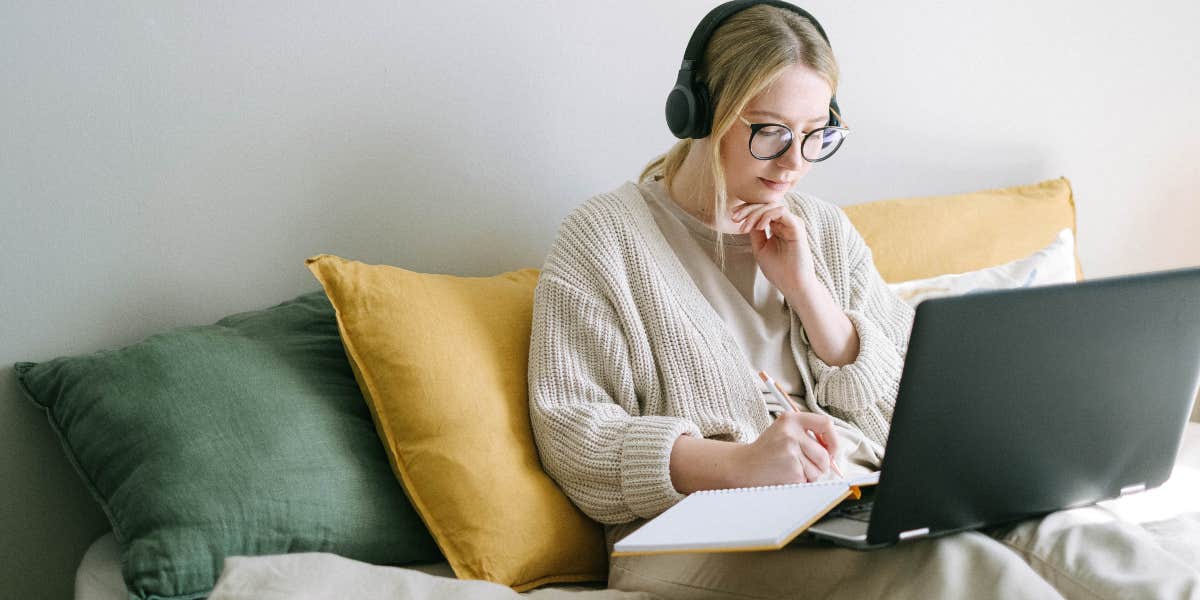 Woman on laptop