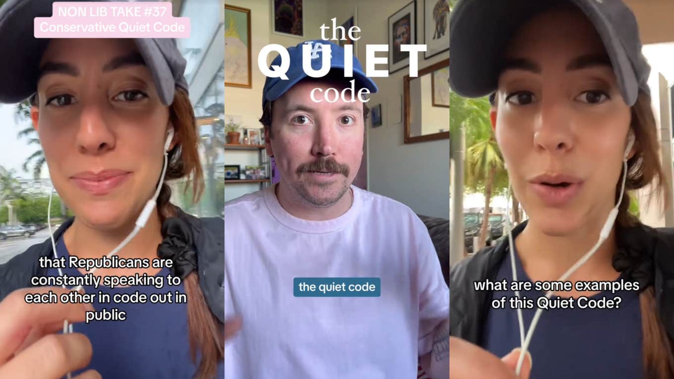 Austin Archer talking about Non-Lib Take's conservative "Quiet Code" on TikTok