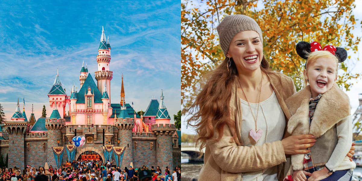 Disney World, mother with daughter