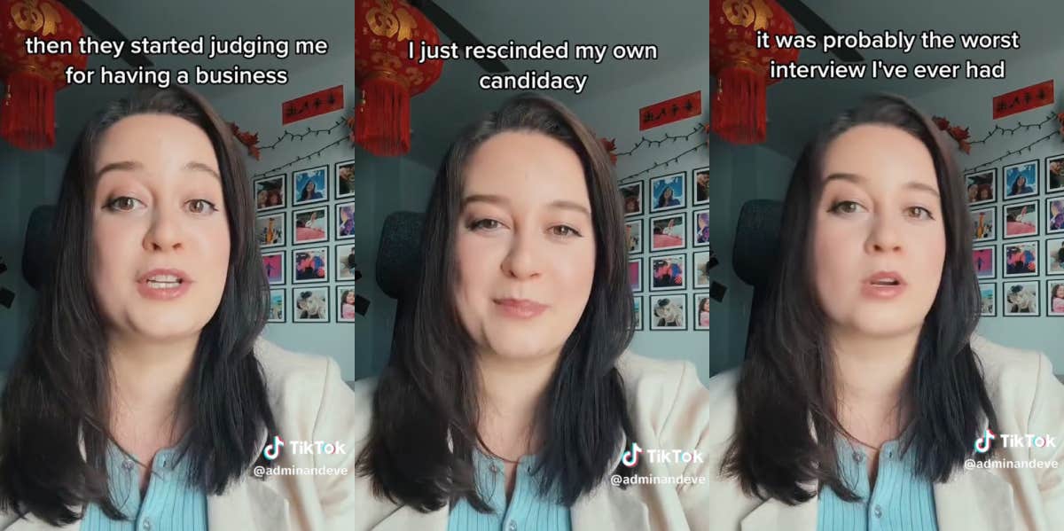Woman Explains Why She Revoked A Job Applicant For Six-Figure Salary Position Due To Red Flags During The Interview Eve Peña interview TikTok