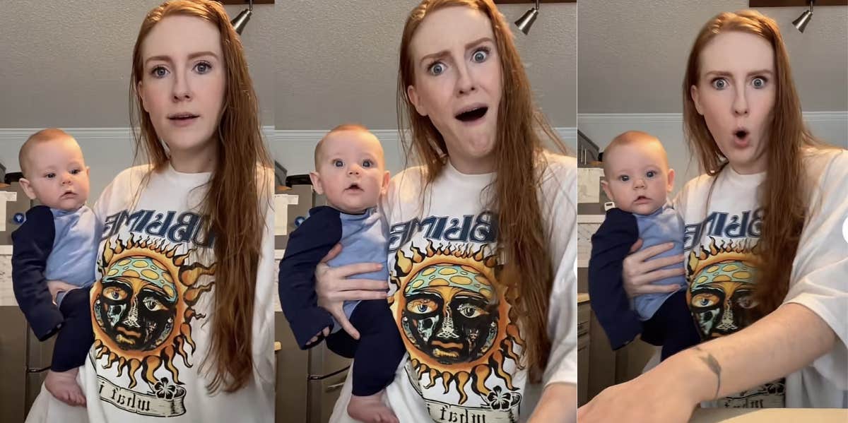 Mother and her baby on TikTok