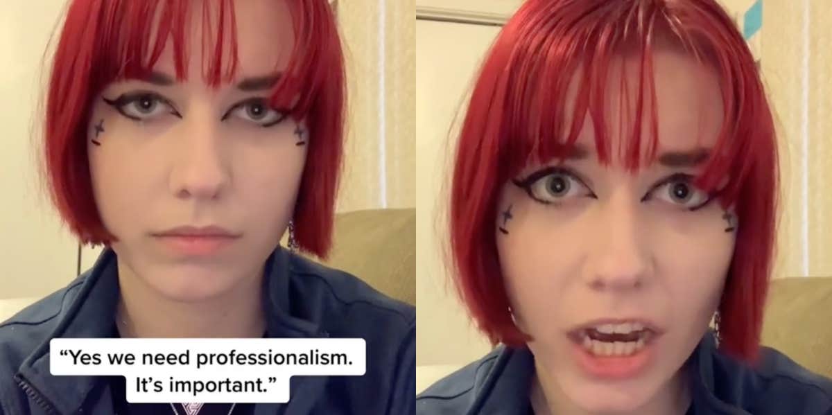 woman bashes professionalism tiktok