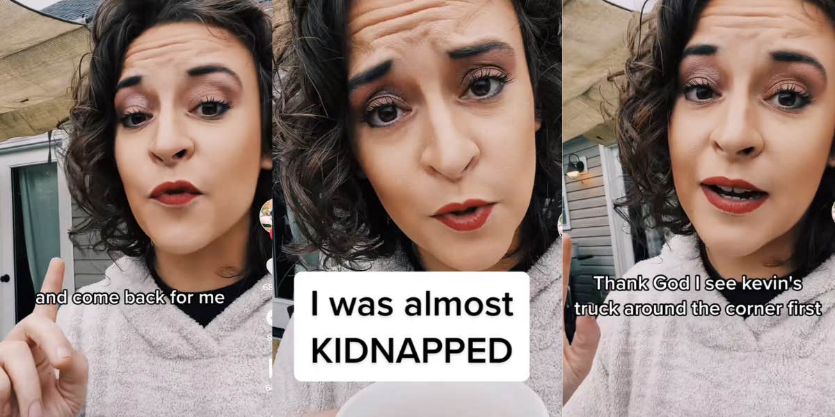 Woman Reveals The 'Quick-Thinking' That Saved Her Life During A Kidnapping Attempt woman, tiktok, kidnapping