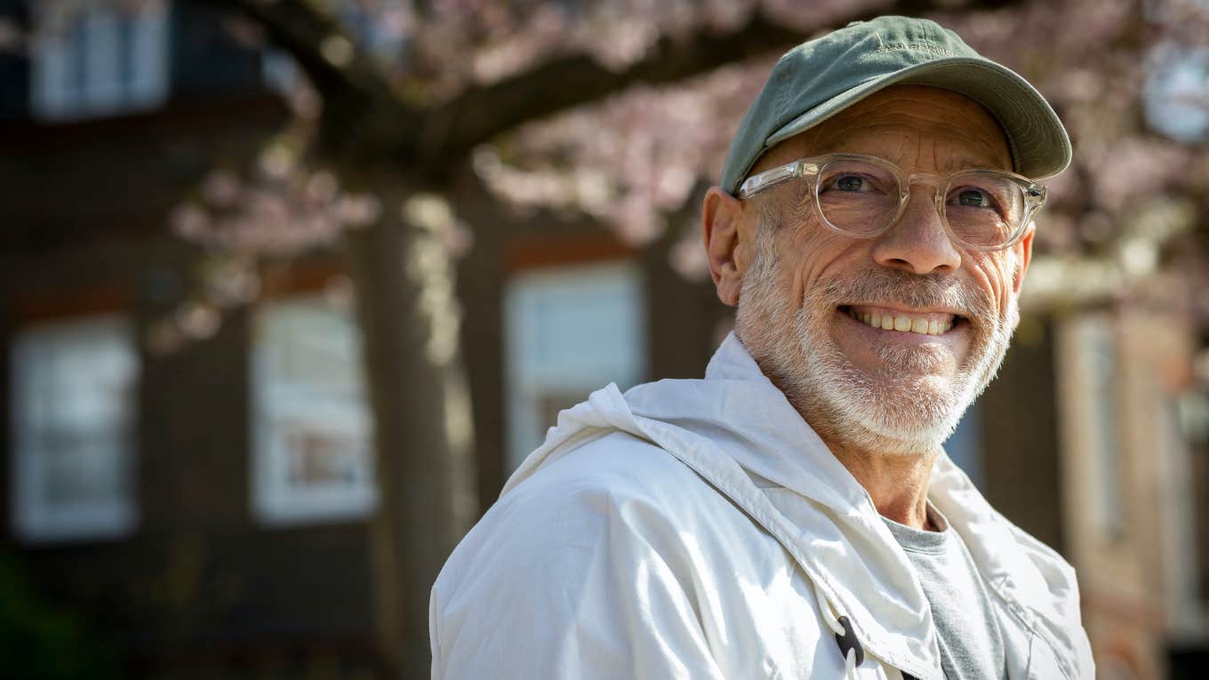 older man smiling