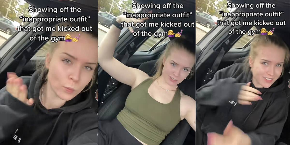 Woman, gym, TikTok