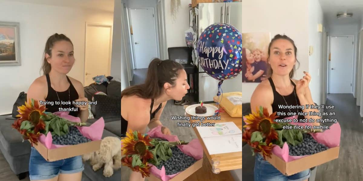 Woman Shares What It's Like To Experience A Birthday Surprise From An Abusive Partner Lindsay Goodman tiktok