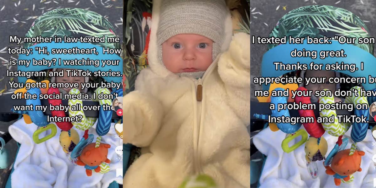 Woman Shuts Down Toxic Mother-In-Law Who Asked Her To Stop Posting 'My Baby' On Social Media mother in law, grandson