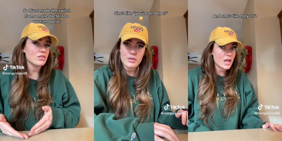 Woman Switches From A Male Doctor To A Female Doctor & Learns A Dangerous Detail He Was Overlooking About Her Health Morgan Roos Depo-Provera story TikTok