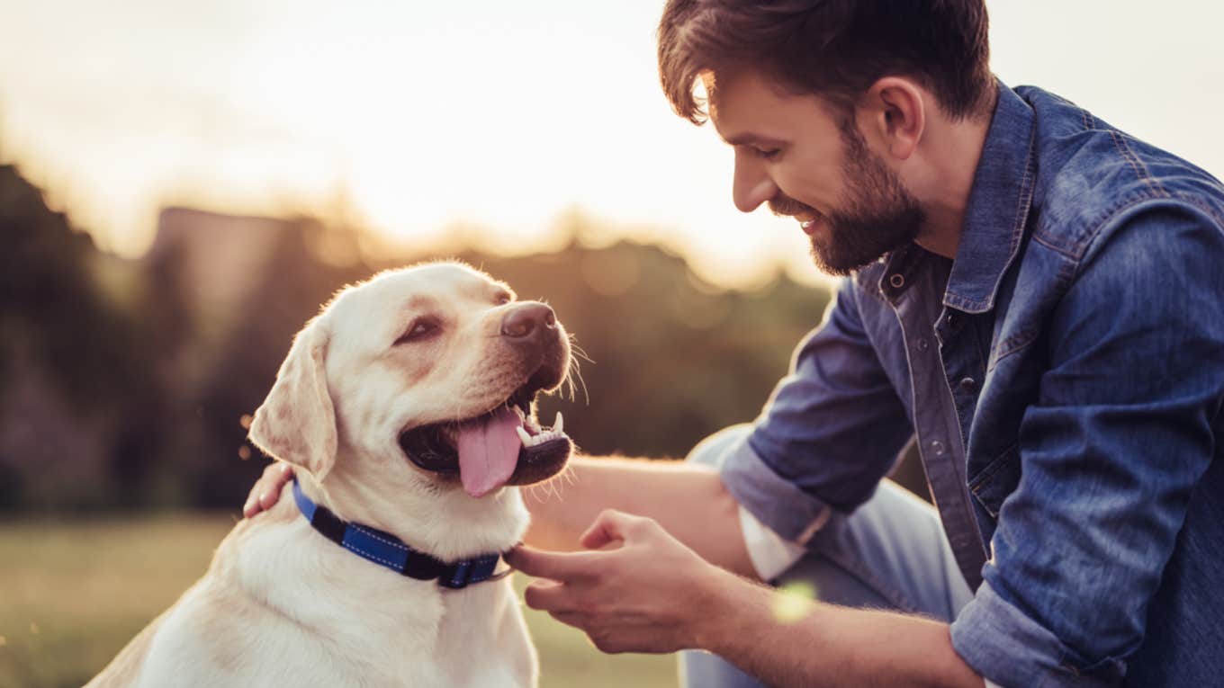 dog, man, girlfriend, 