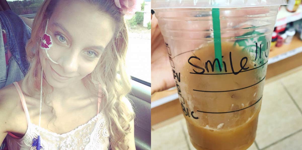 Woman Thanks Starbucks Barista Whose Note On Her Cup 'Changed My Day & Possibly My Life' Bekah Georgy Starbucks barista note