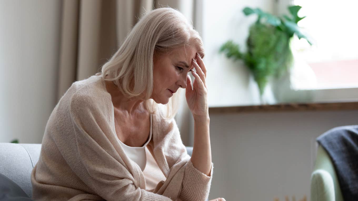 Woman Thinks Her Stepdaughter Is Isolating Her Because She's Not Her New Baby's Real Grandmother sad grandma feeling isolated