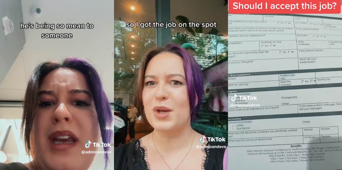 Woman Who Was Offered Job On The Spot Says She Declined The Position After Hearing How Her New Boss Spoke To Staff Eve Peña