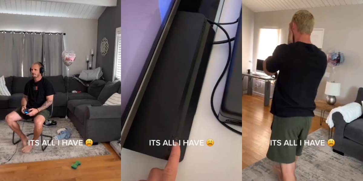 Man Claims That Video Games Are 'All He Has' After Wife Shuts His PlayStation Off Woman turns video games off