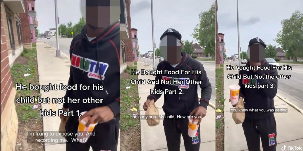Woman's Ex Brings Food For His Child And Not Others, Sparking Debate TikTok