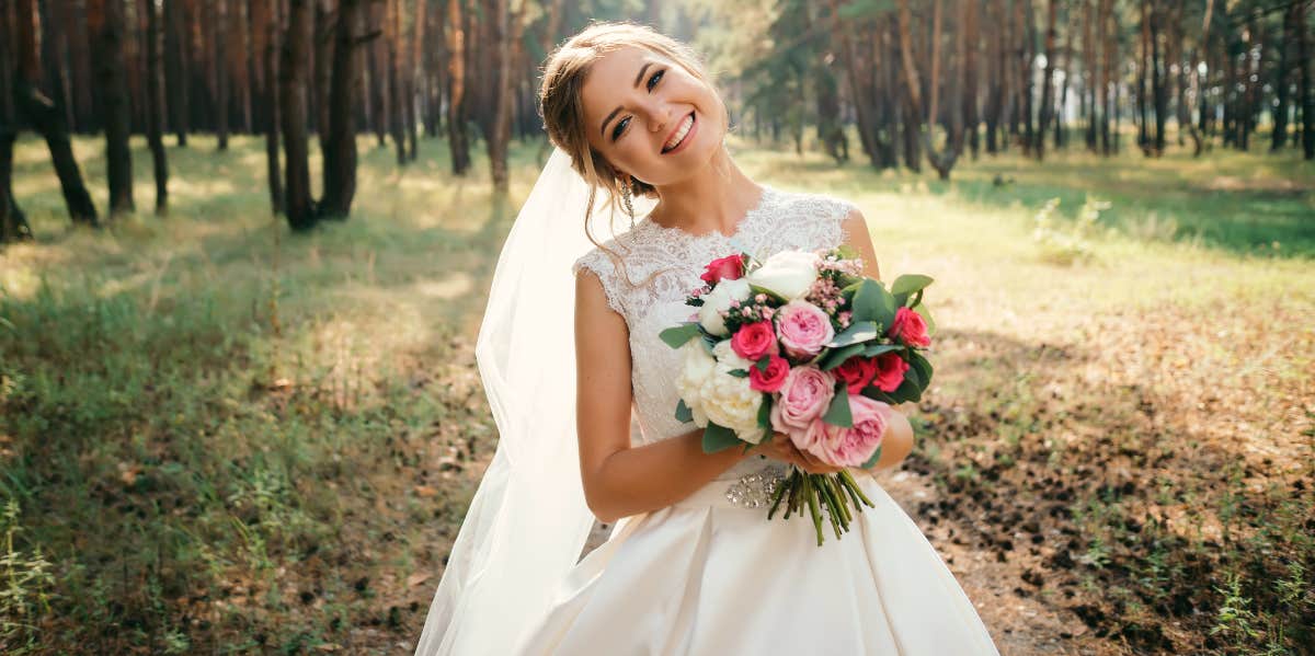 Bride in a wedding dress