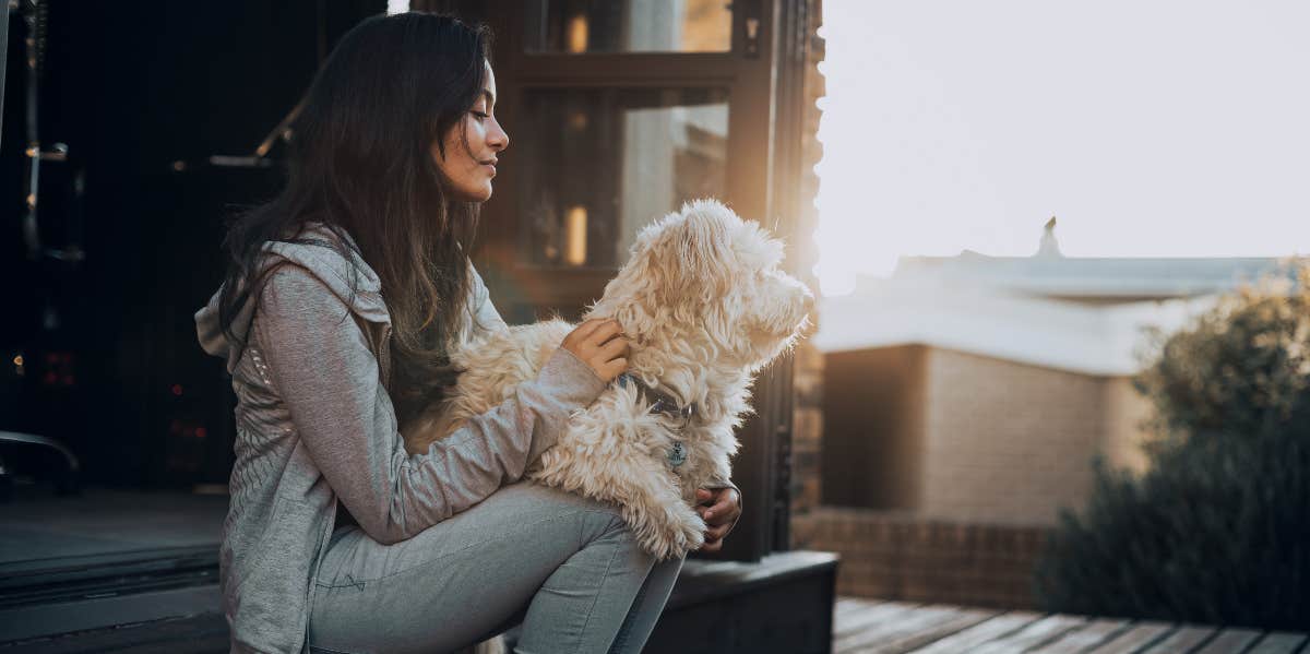 Woman with dog