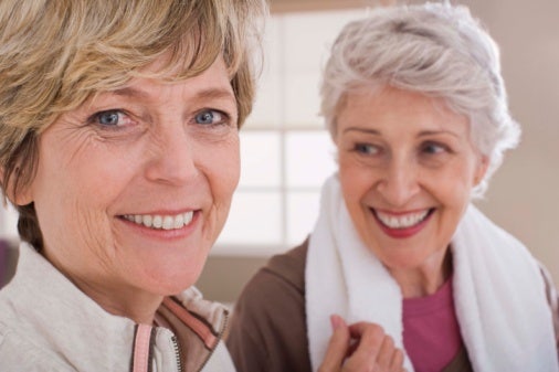 woman with older mother