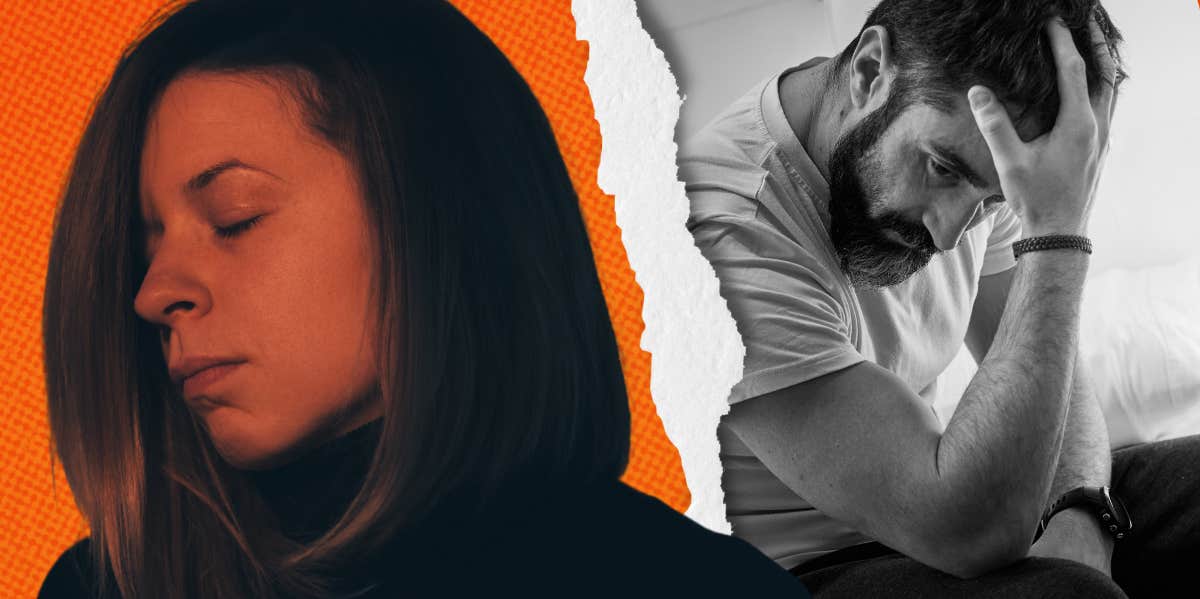 Woman's Ex-Husband Asks To Move In During A Crisis agonized woman and man