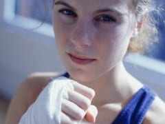 woman boxing