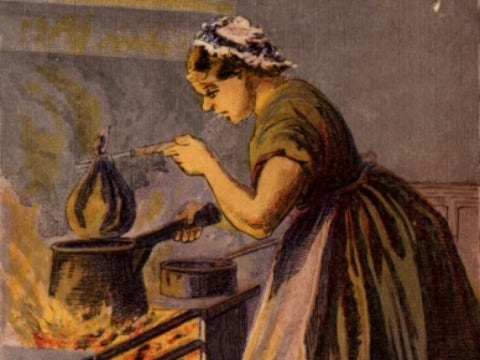 woman cooking