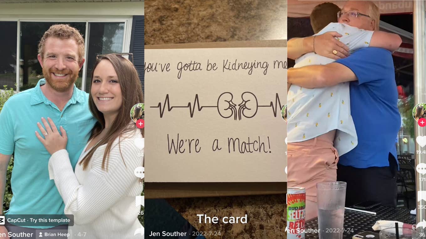 woman, boyfriend, father, kidney donation 