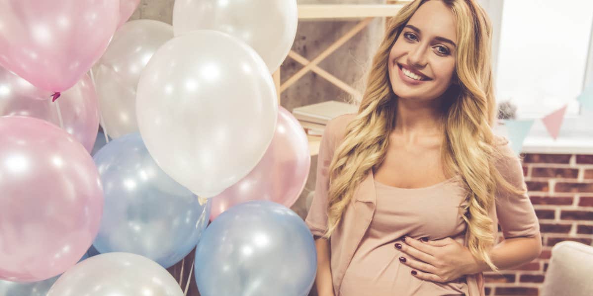 woman, baby shower, pregnant 