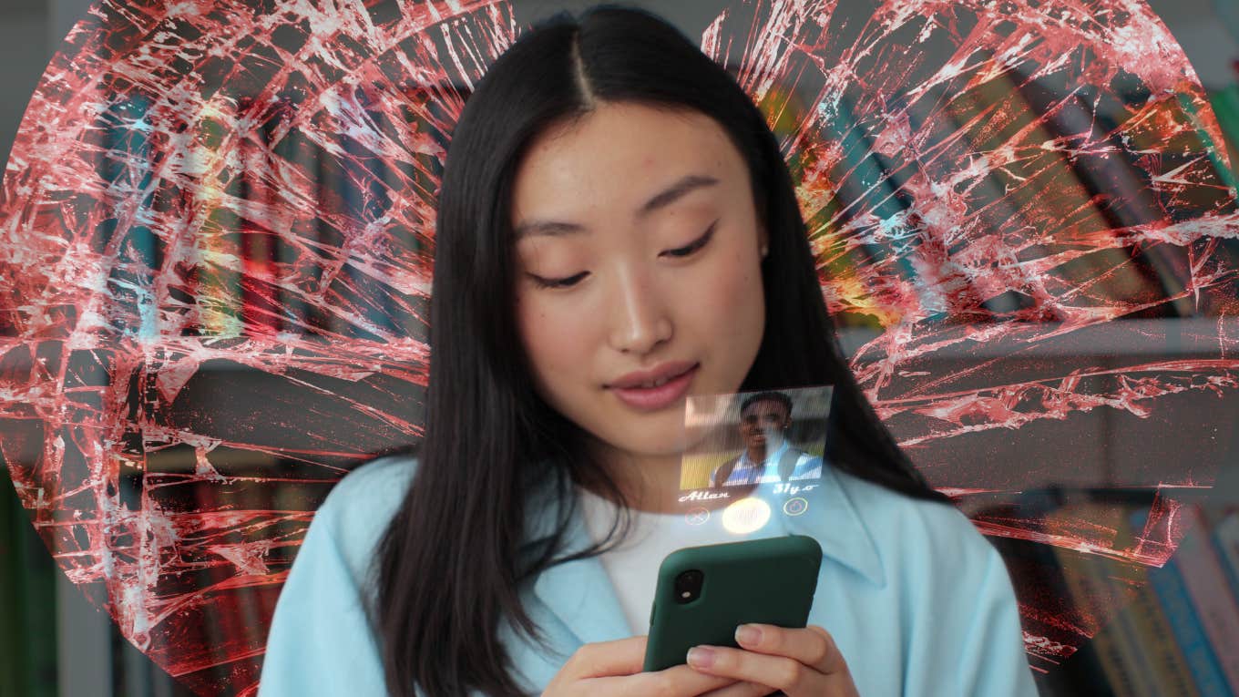Why Women Are Quietly Quitting Dating — And There’s Nothing We Can Do About It Woman using dating app