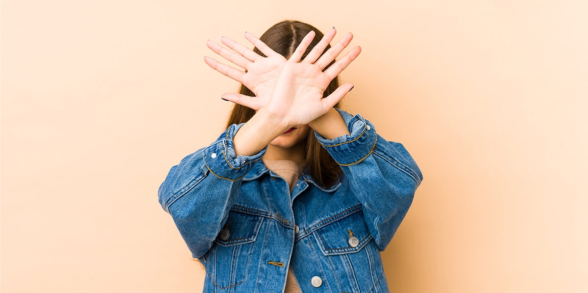 woman making no gesture to the camera