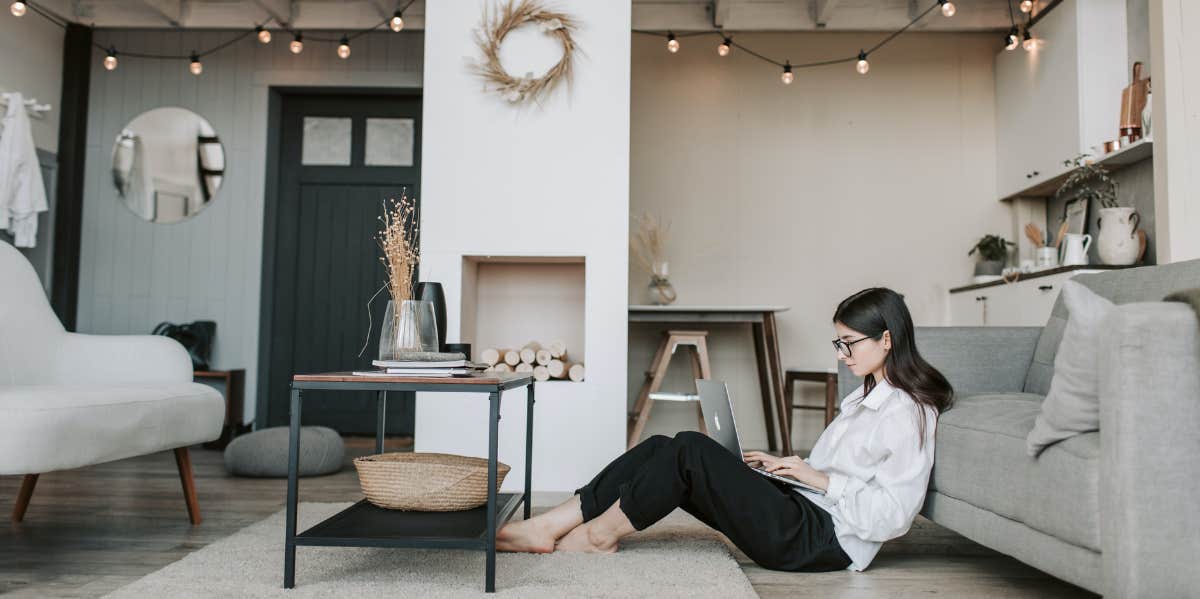 Worker Losing Their Housing Doesn't Know How To Stay At Their Work From Home Job woman working from home