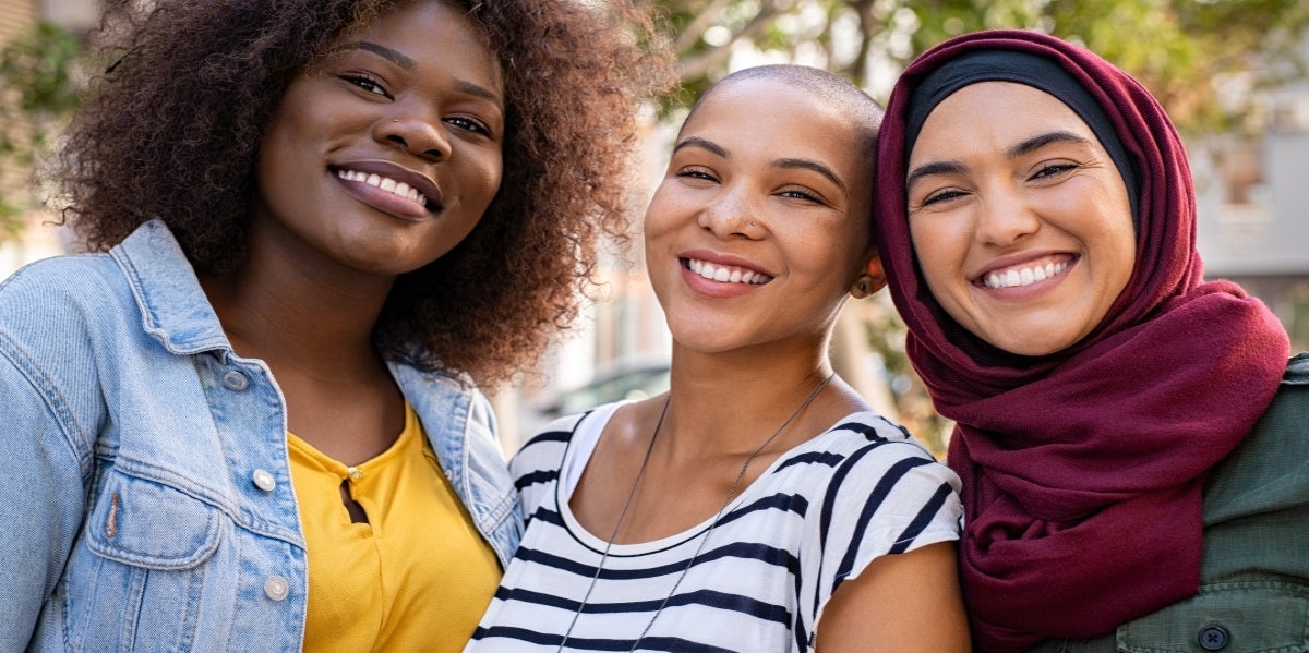 happy women from around the world