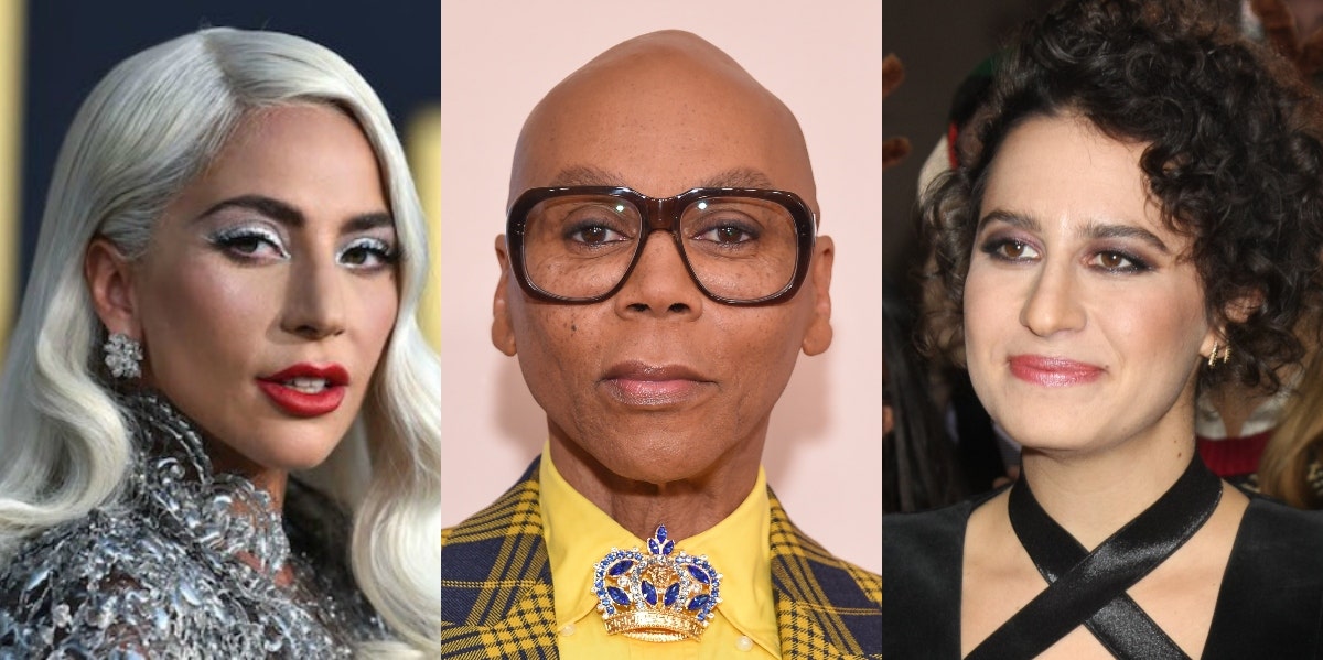 lady gaga, rupaul, and ilana glazer