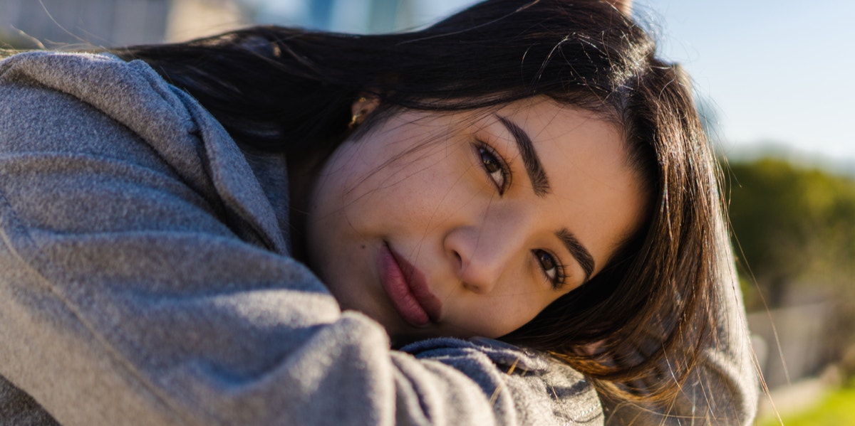 woman smiling