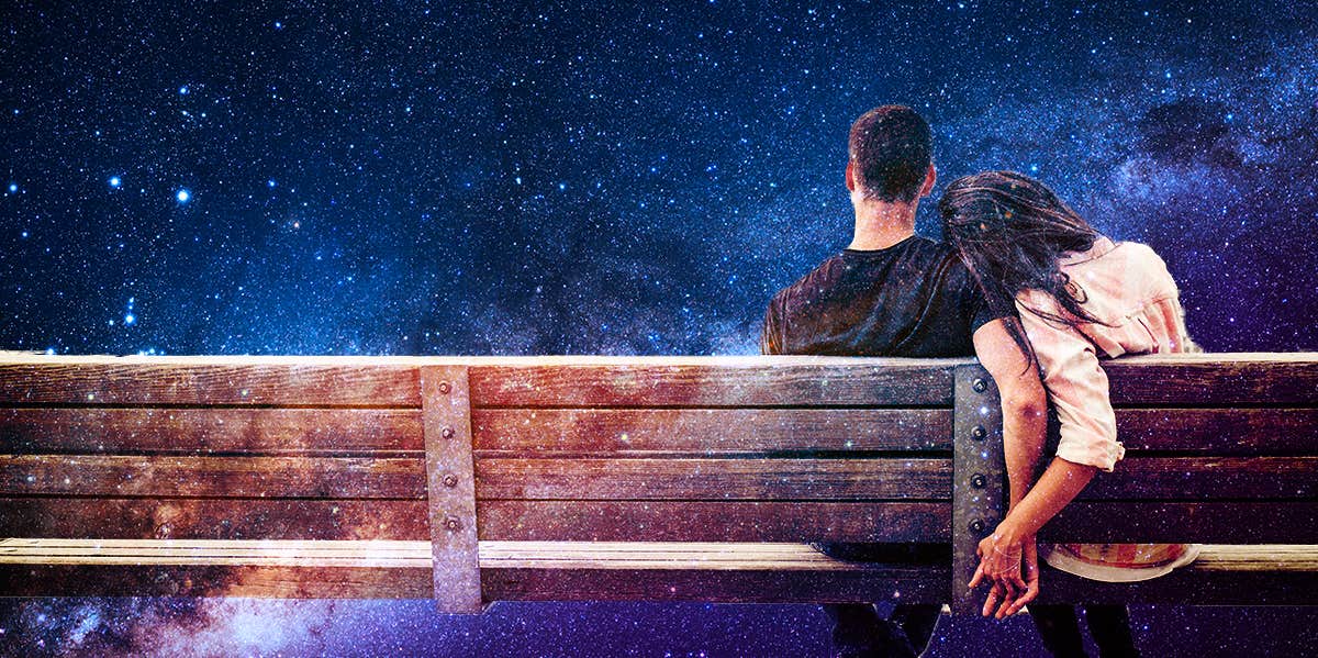 couple sitting on a bench