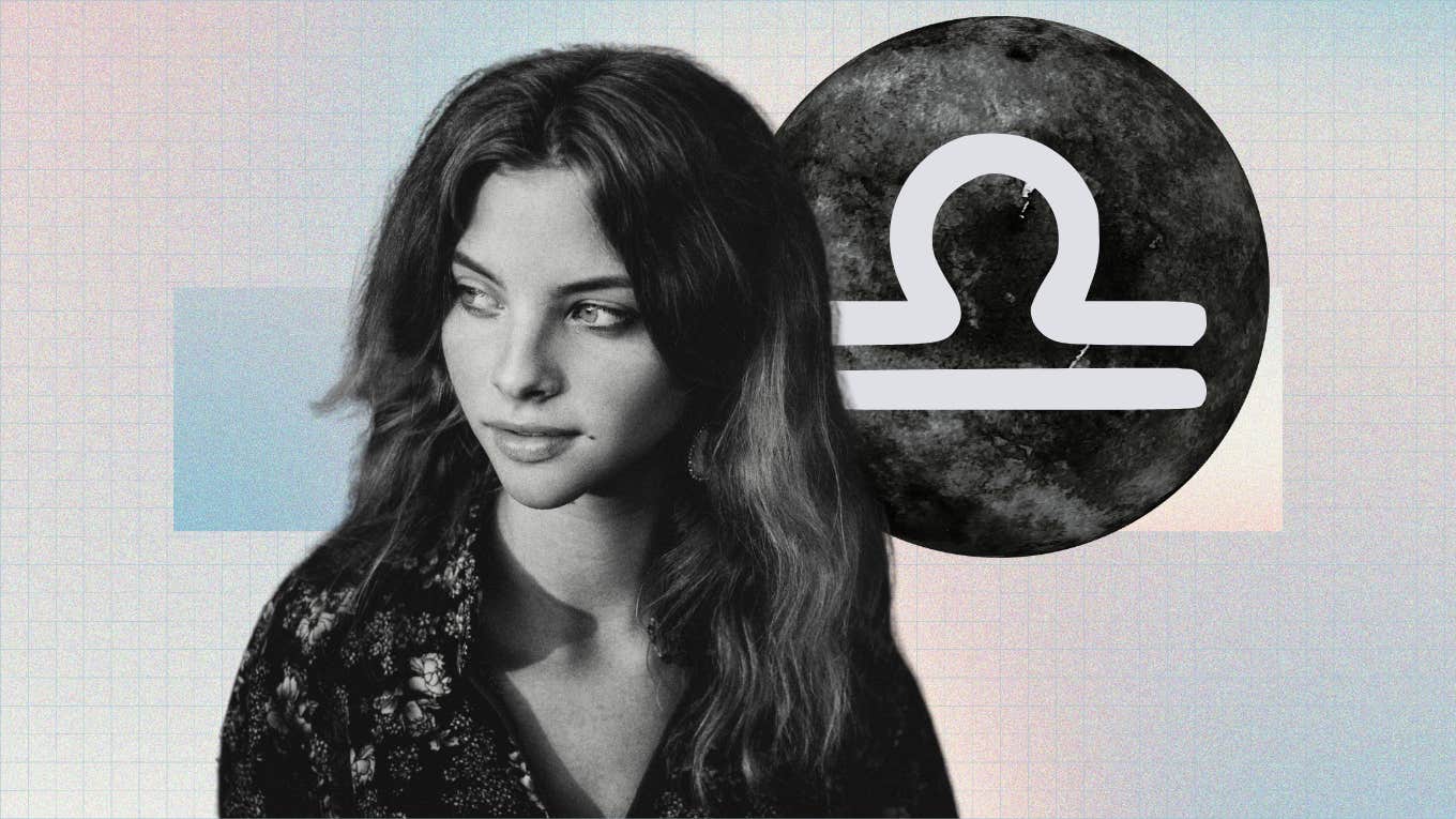 4 Zodiac Signs Most Affected By The March 25 Full Moon Lunar Eclipse In Libra woman, moon and libra symbol