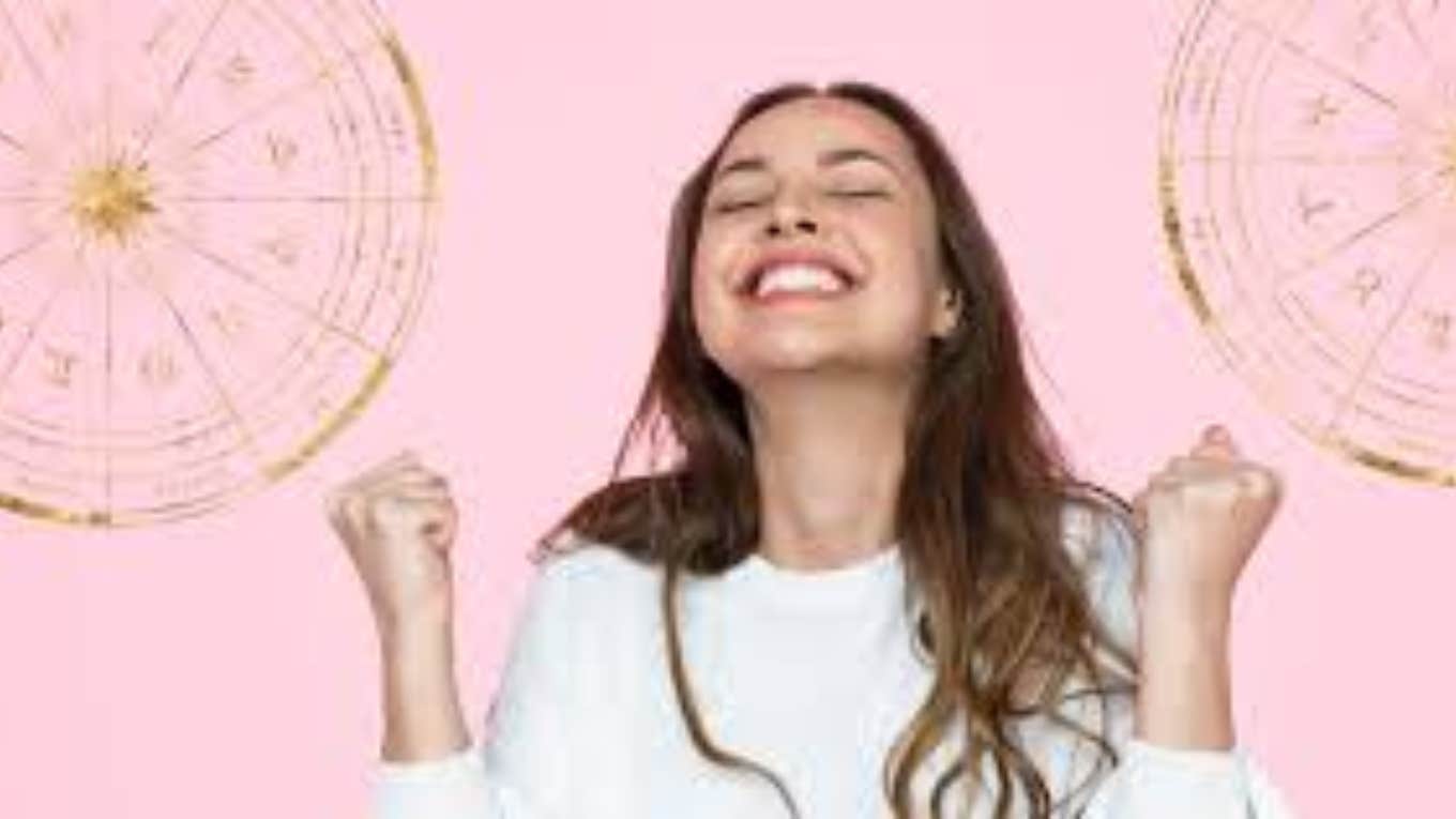 5 Zodiac Signs With The Best Horoscopes On April 15, 2024 excited woman