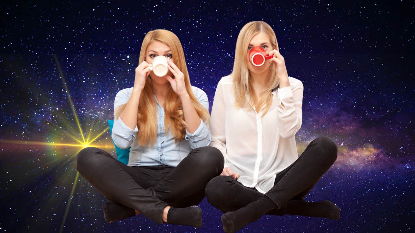 Why December 7 Horoscopes Are So Good For 4 Zodiac Signs women hanging out in space