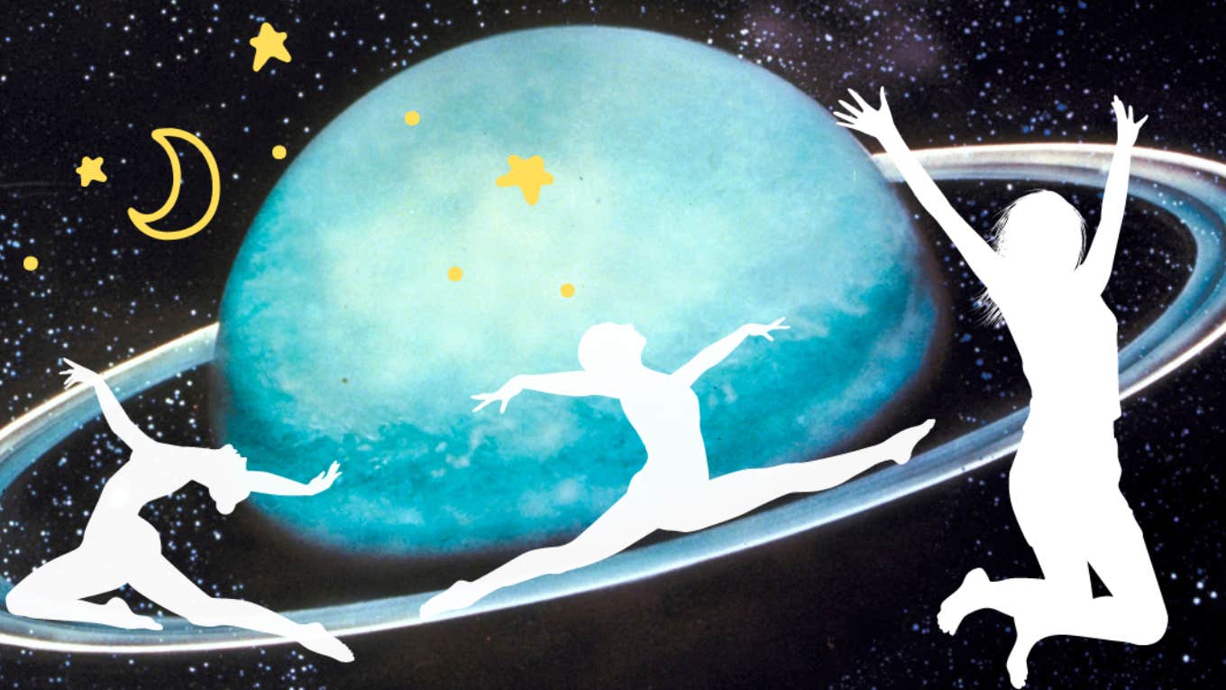 3 Zodiac Signs With The Best Horoscopes On September 29, 2023 silhouettes jumping in outerspace