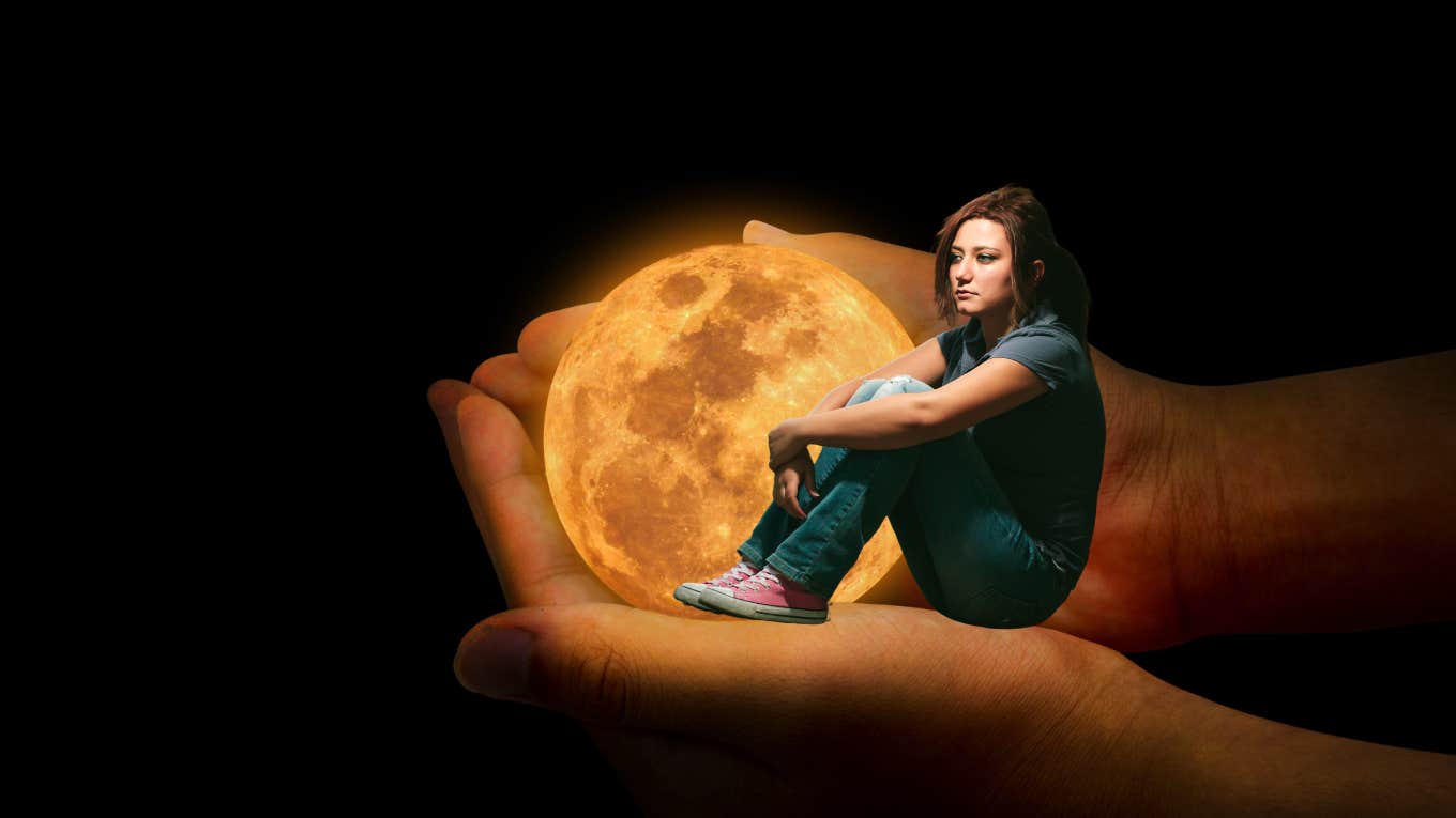 3 Zodiac Signs Who Are Most Likely To Breakup During This Week's Full Moon woman feeling sad after breakup