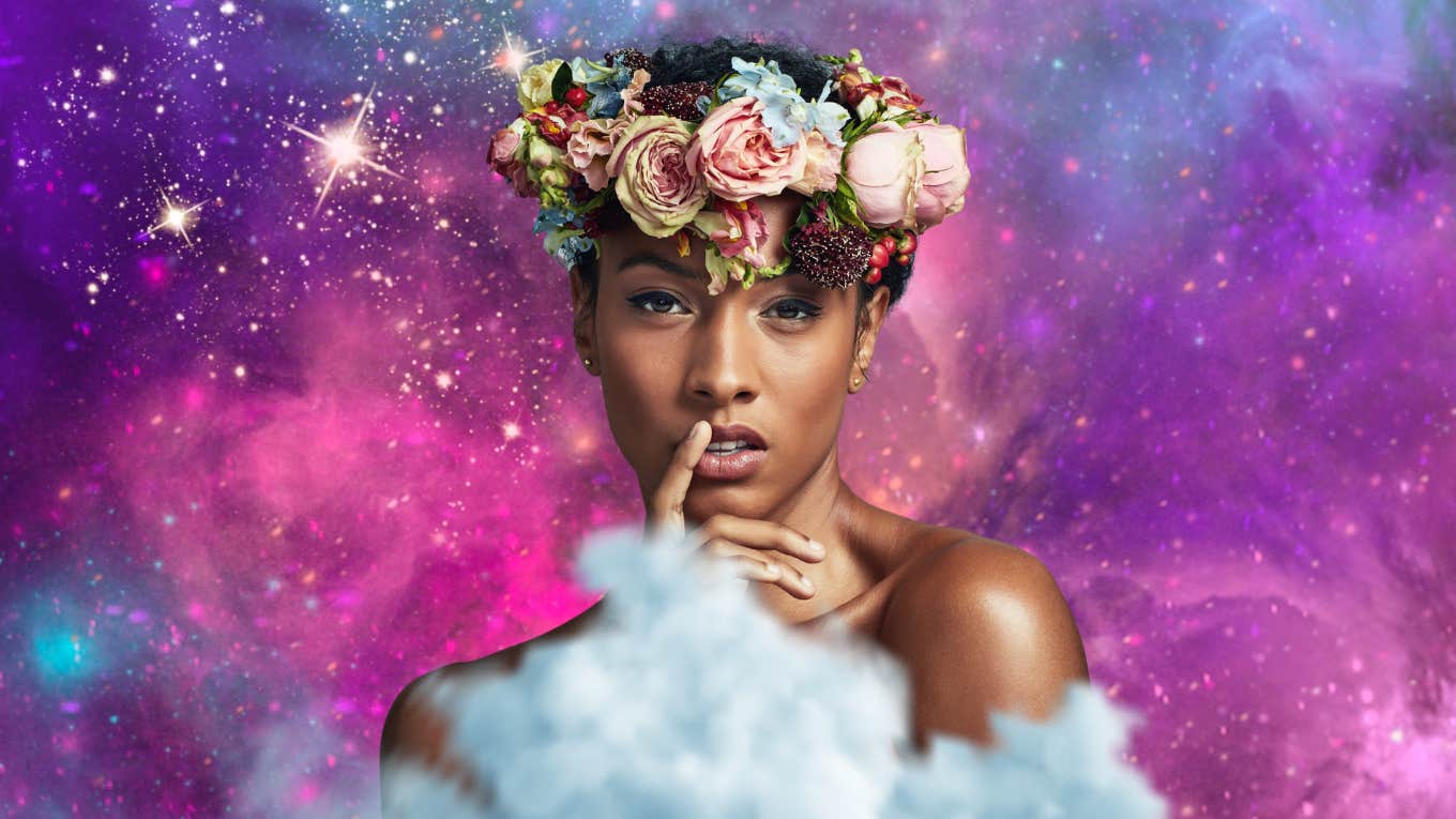 2 Zodiac Signs Experience Joyful Abundance On April 15, 2024 woman with flowers