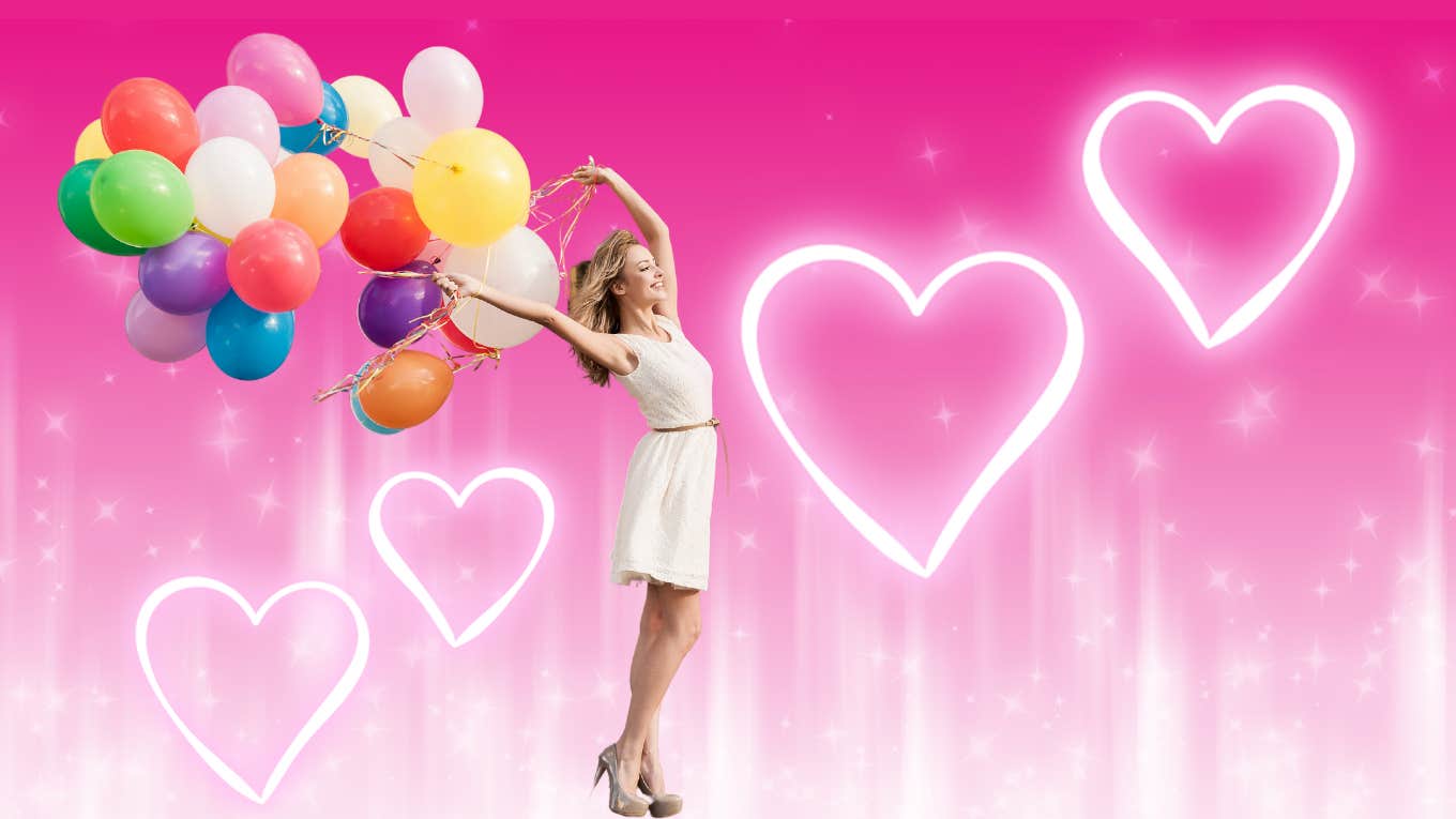 Heartache Ends For 3 Zodiac Signs Starting December 10, 2023 woman with balloons