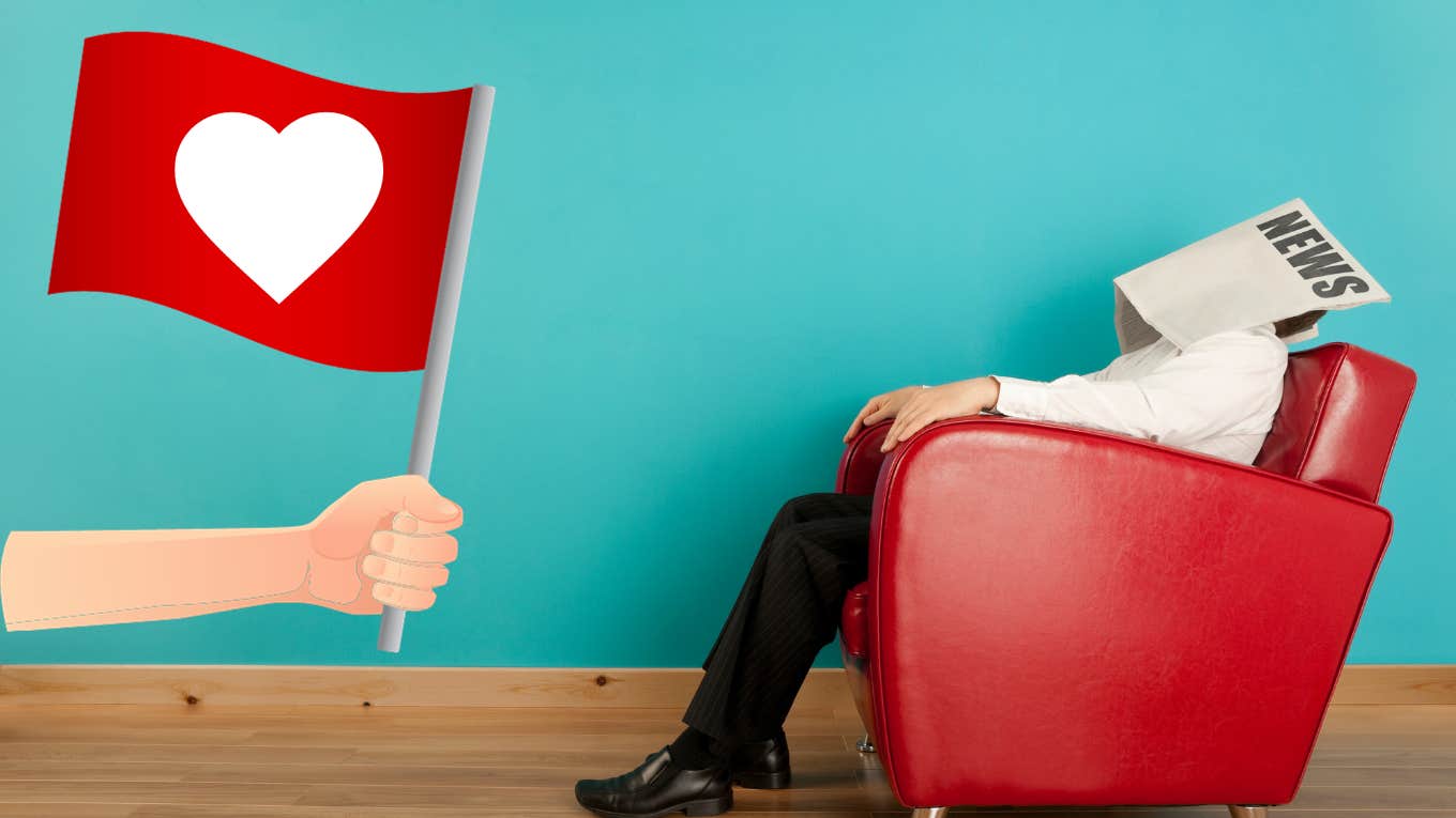 3 Zodiac Signs Who Ignore The Warning Signs In Love On October 13, 2023 man ignoring red flag