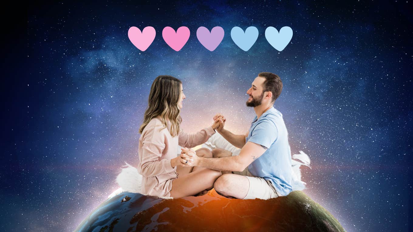 September 13 Love Horoscopes Are Luckiest For 3 Zodiac Signs couple holding hands in outspace