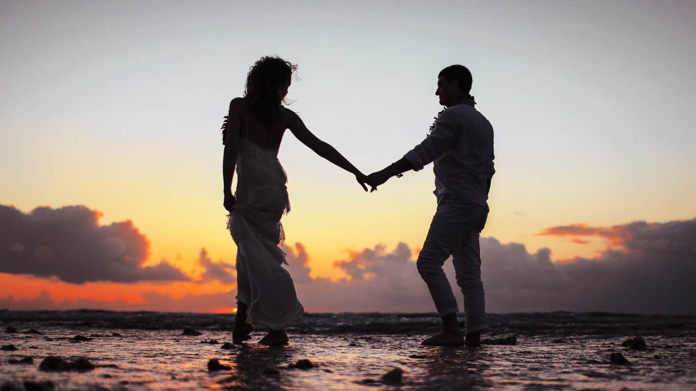 couple on the beach