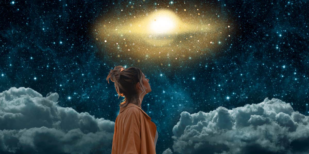 What Each Zodiac Sign Can Manifest On October 2, 2023 woman looking to outerspace