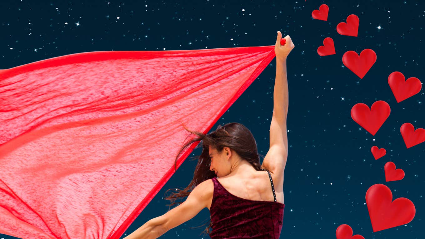 3 Zodiac Signs See The Red Flags In Their Relationship On September 6, 2023 woman holding up a red flag